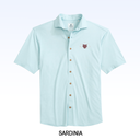 JOHNNIE-O BRECK SOLID KNIT SHORT SLEEVE BUTTON DOWN