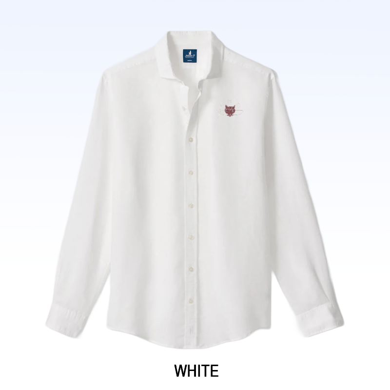 JOHNNIE-O LINEN BLEND BUTTON DOWN SHIRT - MCCARTHY SOLID