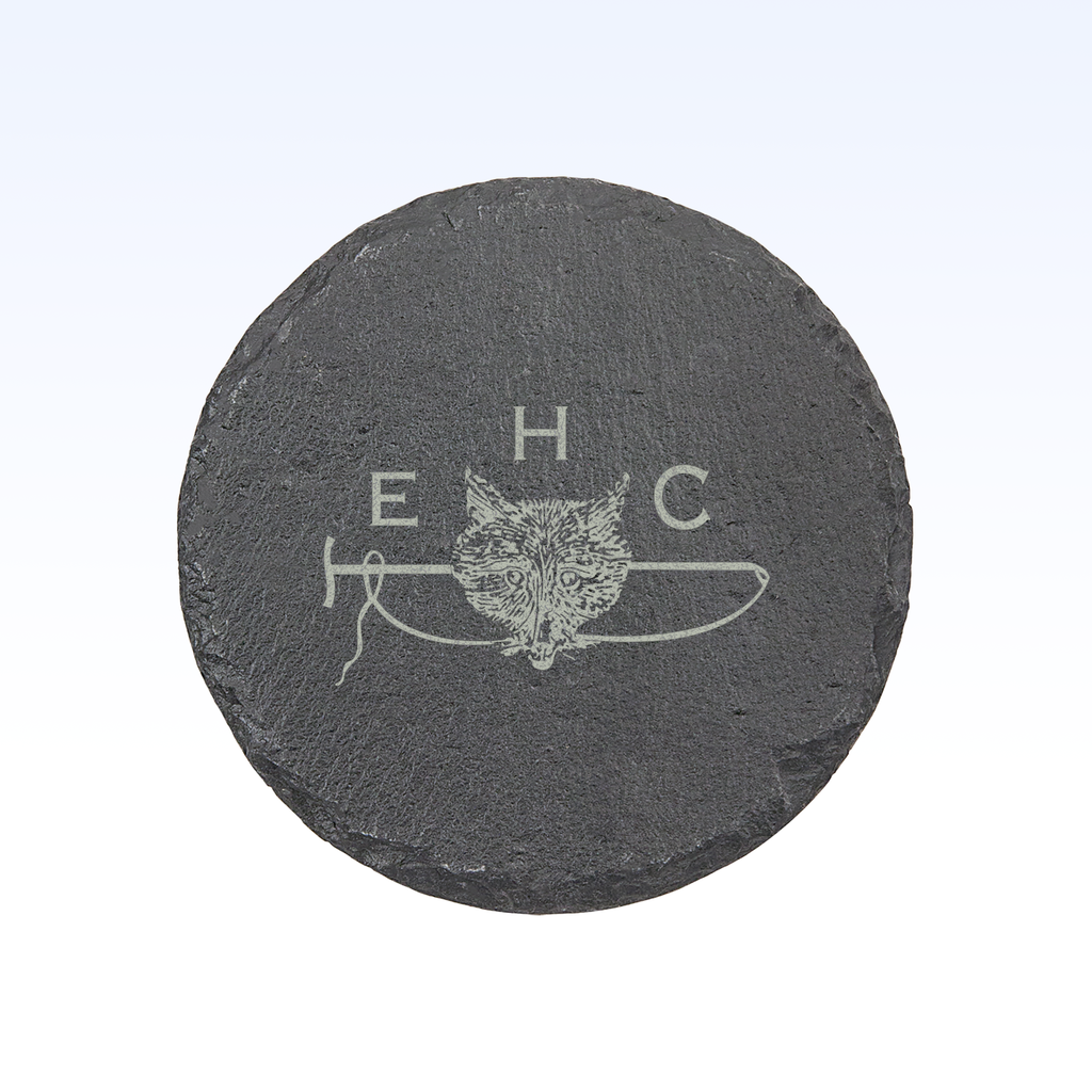 SET OF 4 SLATE COASTERS - 4"