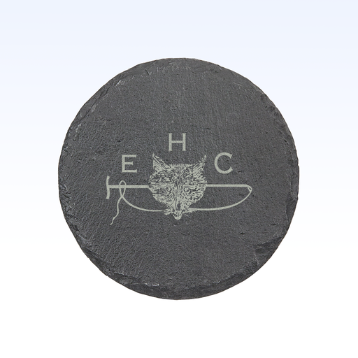 SET OF 4 SLATE COASTERS - 4"